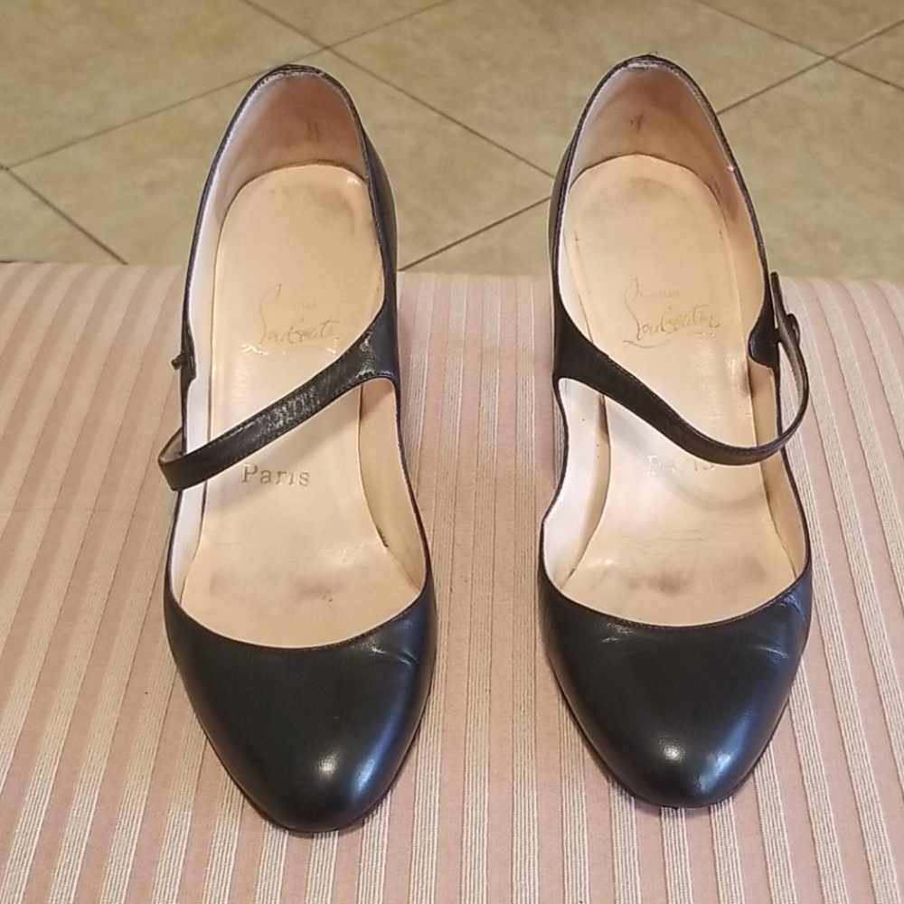 Authentic Christian Louboutin strap heels